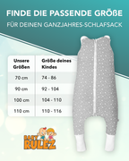 BABYRULEZ® Primo Babyschlafsack mit Füßen zum Umstülpen
