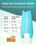BABYRULEZ® Primo Babyschlafsack mit Füßen zum Umstülpen