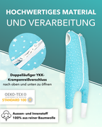 BABYRULEZ® Primo Babyschlafsack mit Füßen zum Umstülpen